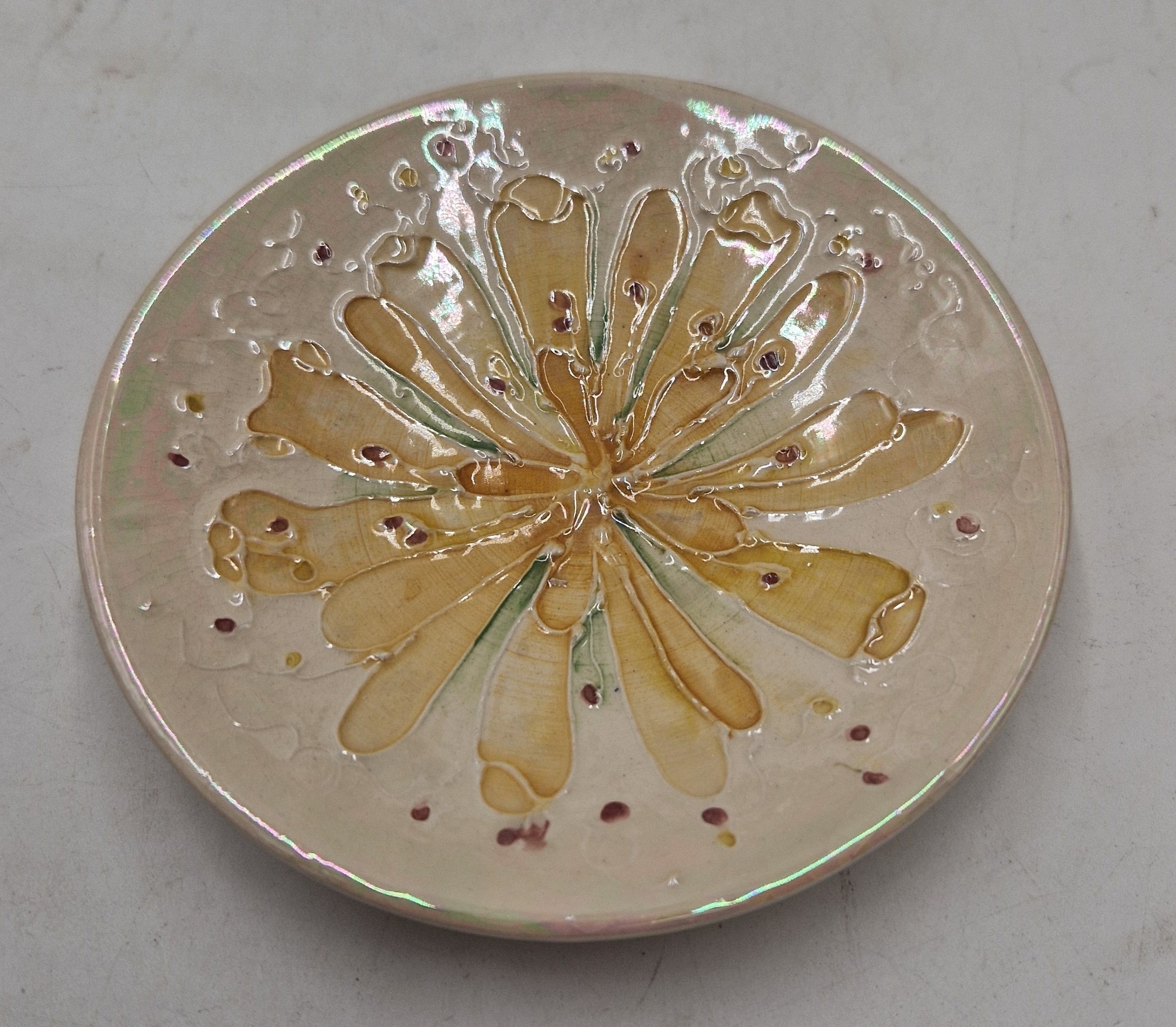 Artwork by Lise B. Moorcroft, LUSTRE WARE TRAY, Made of Lustre ware