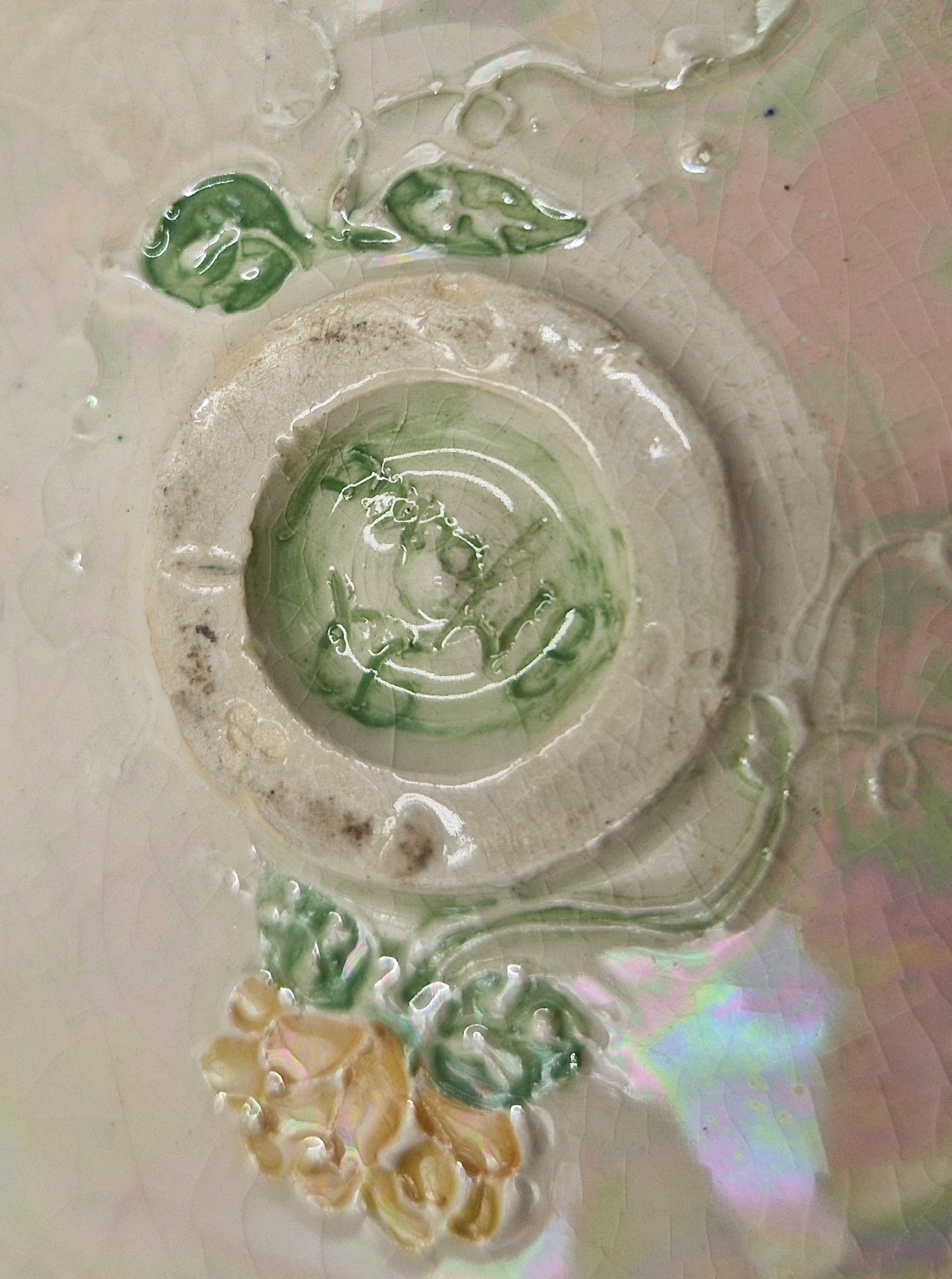 Artwork by Lise B. Moorcroft, LUSTRE WARE TRAY, Made of Lustre ware