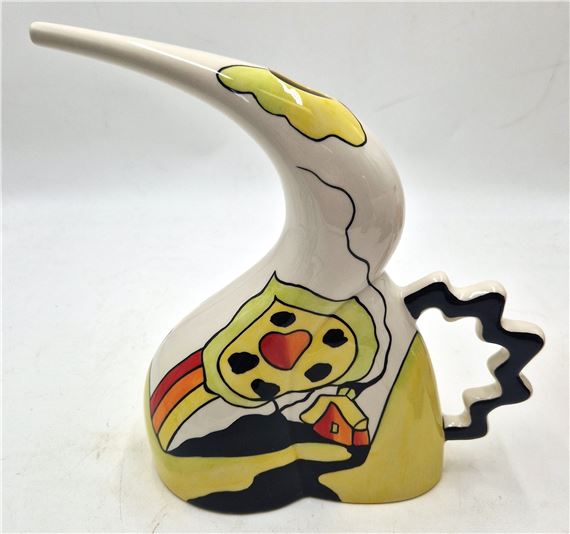 DOUBLE BENT JUG IN THE LYME VALLEY DESIGN