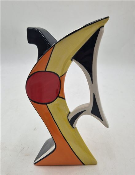 Large 20cm JUG IN THE SUNBURST DESIGN by Lorna Bailey, 2007