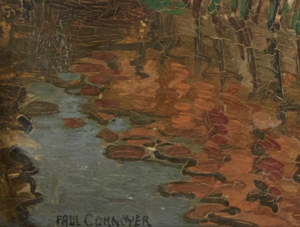 Artwork by Paul Cornoyer, Gloucester Warf, Made of oil on board