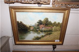 Lake scene - J. Stuart