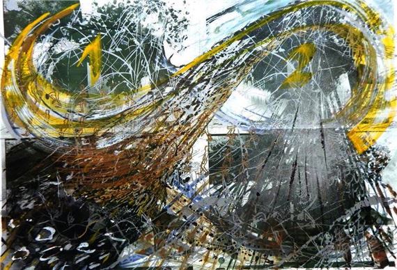 Lights of Heavens and Earth - Painting about 1990 in a Private Collection - Knoll Galerie Budapest