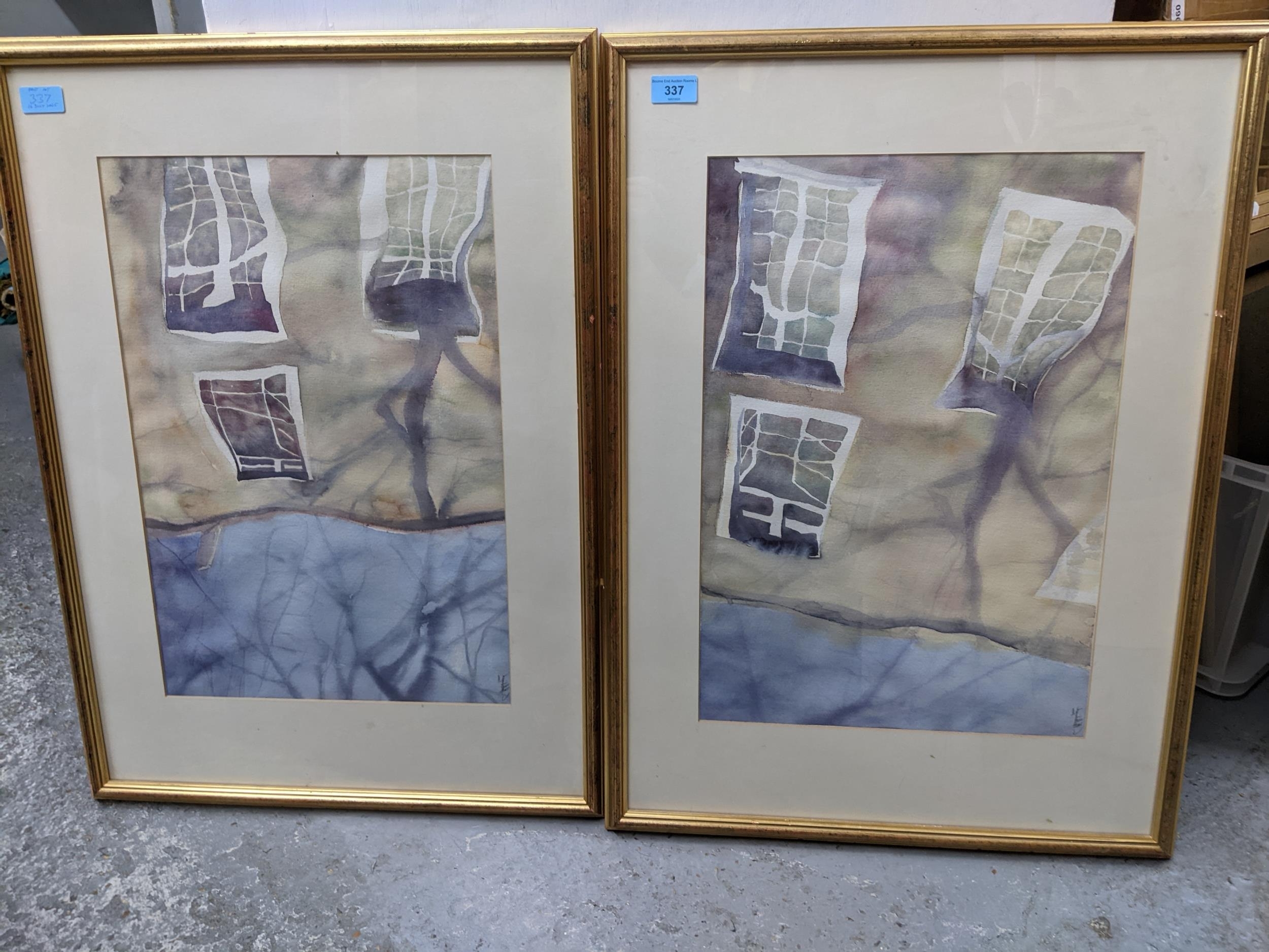 Artwork by Carine Hellebuyck, Division 1 and 2, Made of watercolours