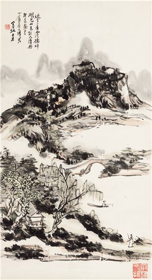 LANDSCAPE by Huang Binhong, 1949