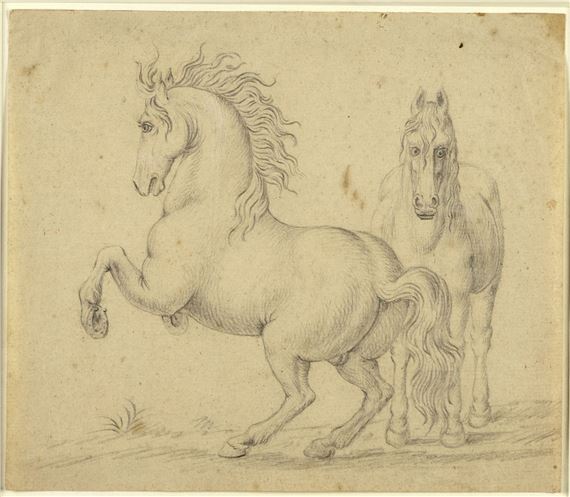 Studie von zwei Pferden - Johann Georg Pforr