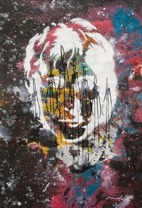 Artwork by Ram, The Great Influencer - Lennon, Made of Spray & acrylic painting on canvas