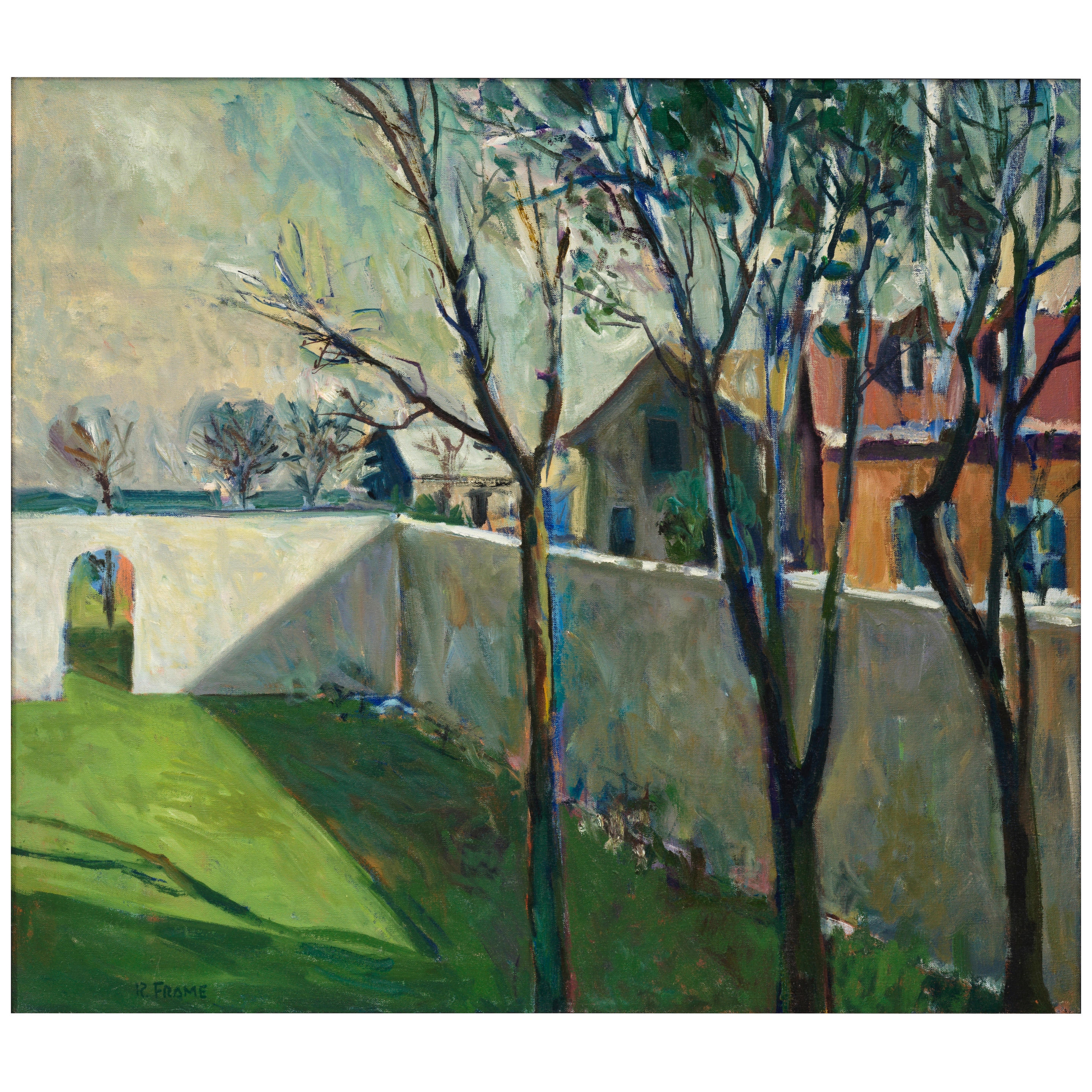 Artwork by Robert Frame, Walled Garden, Made of oil on canvas