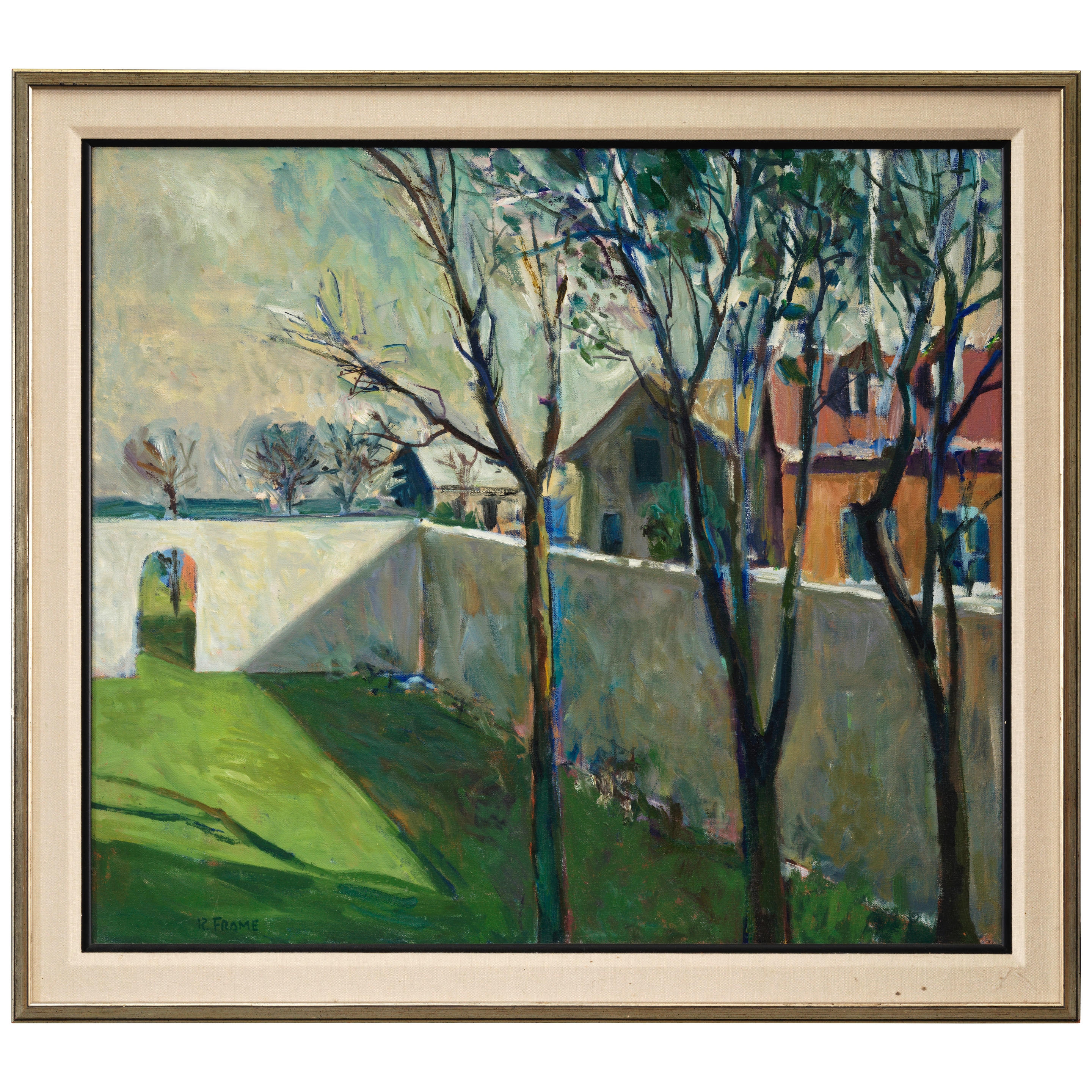 Artwork by Robert Frame, Walled Garden, Made of oil on canvas