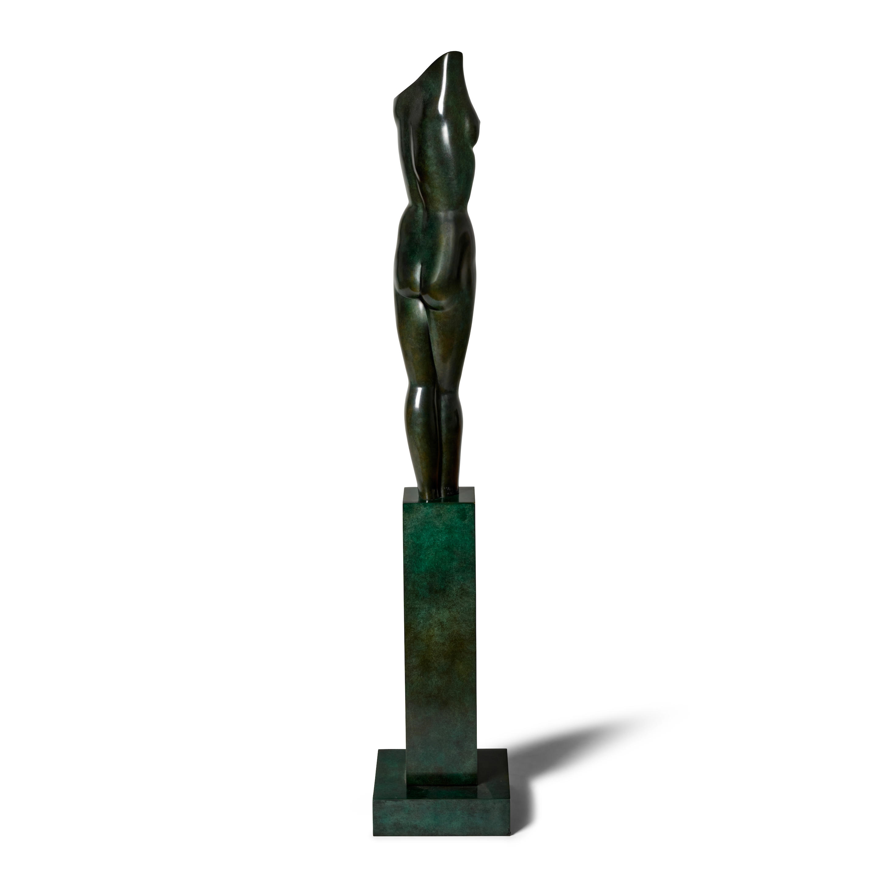 Artwork by Anita Huffington, Spring, Made of bronze with dark green patina