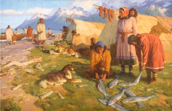 Eskimo Village by Ned Mueller