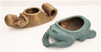 Frog and Otter Grease Bowls - Ken Kidder