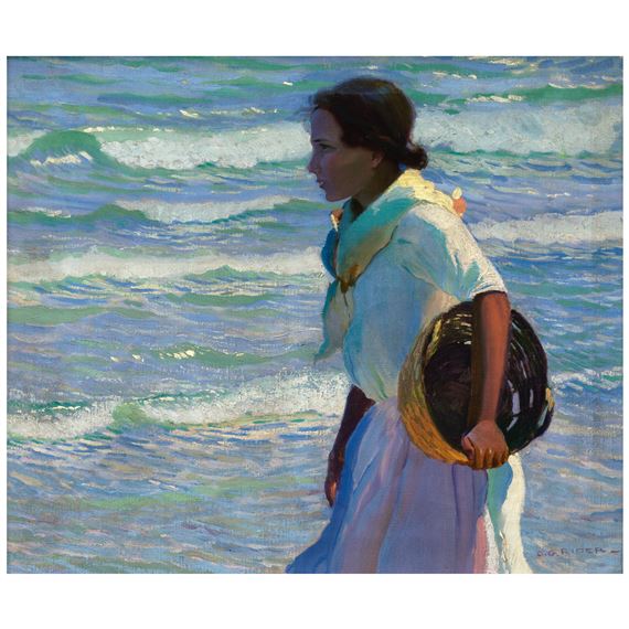 Woman by the Sea - Arthur Grover Rider