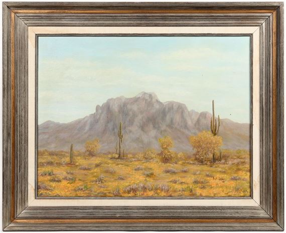 Superstition Mountain Framed Painting - Ruth Kaler
