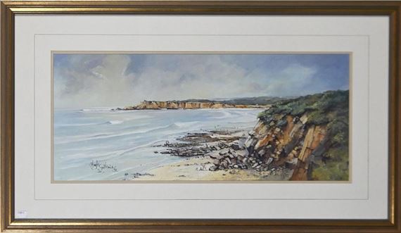 SUN AND SHADOWS (TOWARDS ROCKY POINT, TORQUAY - Hugh Guthrie