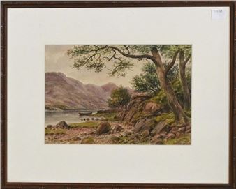 LAKESIDE SCENE - W. Baird