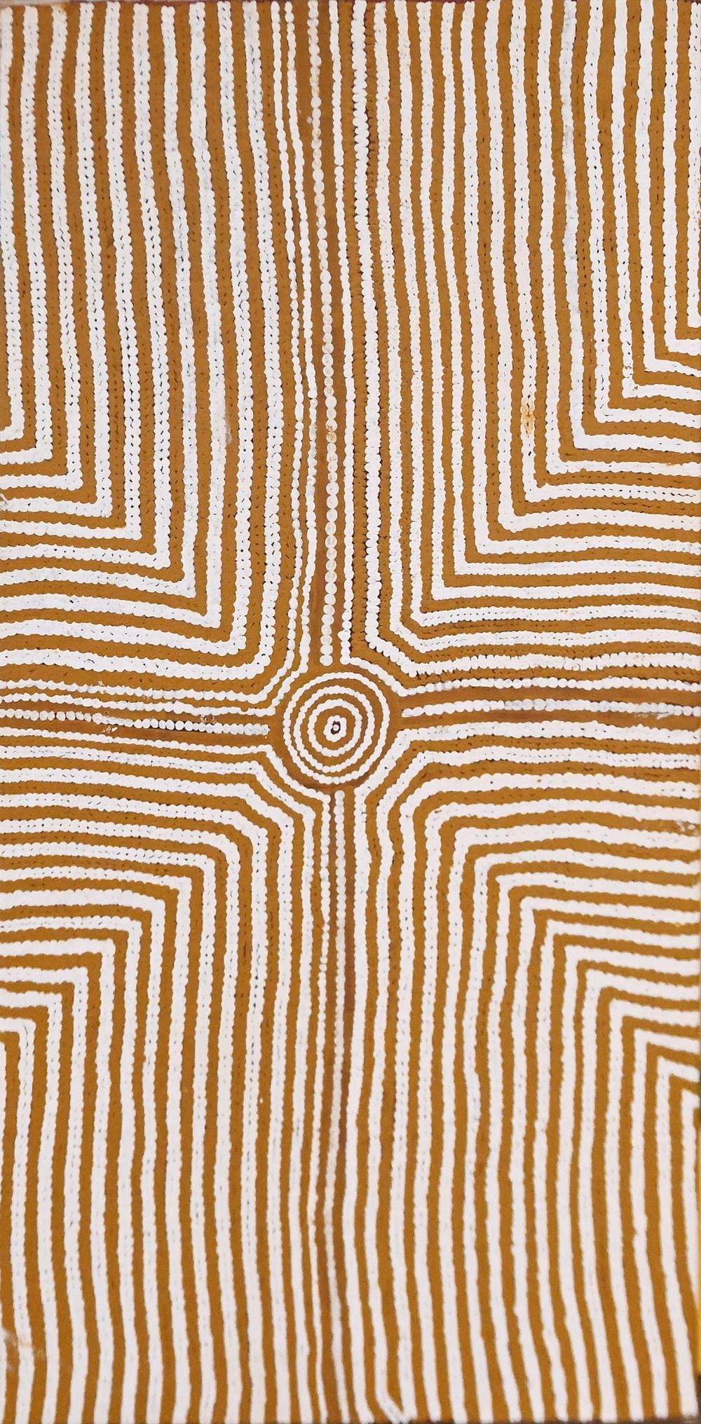 Artwork by Ray James Tjangala, UNTITLED, Made of SYNTHETIC POLYMER PAINT ON LINEN