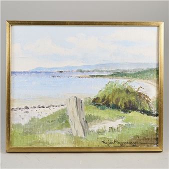 Viken". Signerad. Olja på duk - Kajsa Magnusson