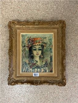 YOUNG LADY AND FLOWERS - Lena Monici