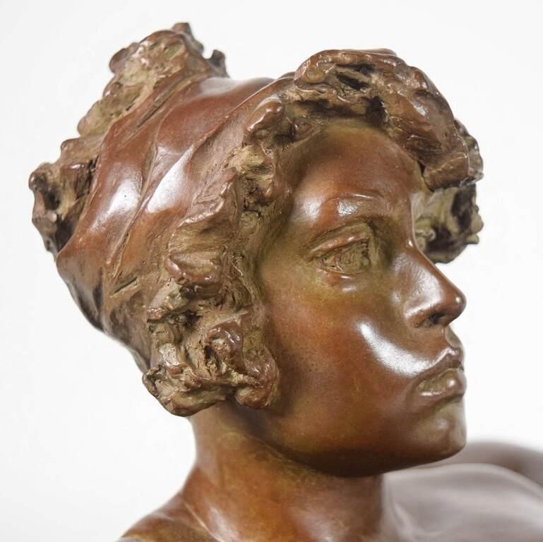 Artwork by Roberta Baskin Shefrin, Bronze Reclining Nude, Made of bronze