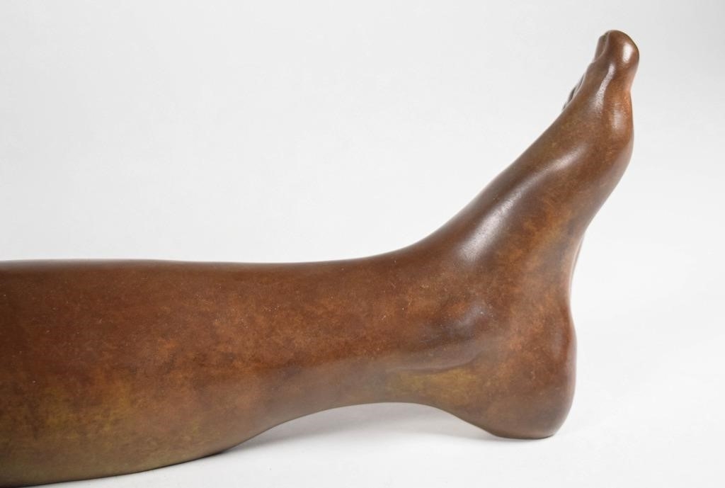 Artwork by Roberta Baskin Shefrin, Bronze Reclining Nude, Made of bronze