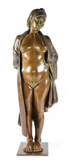 Roberta Baskin Shefrin Patinated Bronze Nude - Roberta Baskin Shefrin