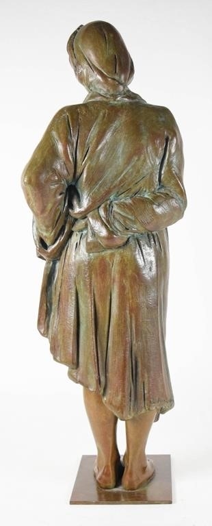 Artwork by Roberta Baskin Shefrin, Roberta Baskin Shefrin Patinated Bronze Nude, Made of bronze