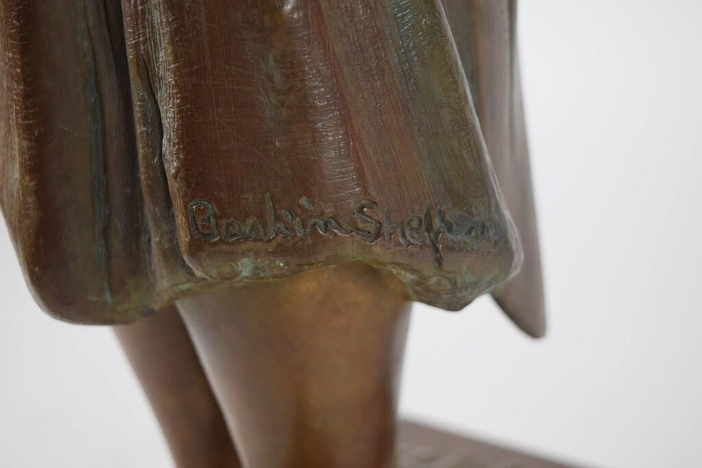 Artwork by Roberta Baskin Shefrin, Roberta Baskin Shefrin Patinated Bronze Nude, Made of bronze