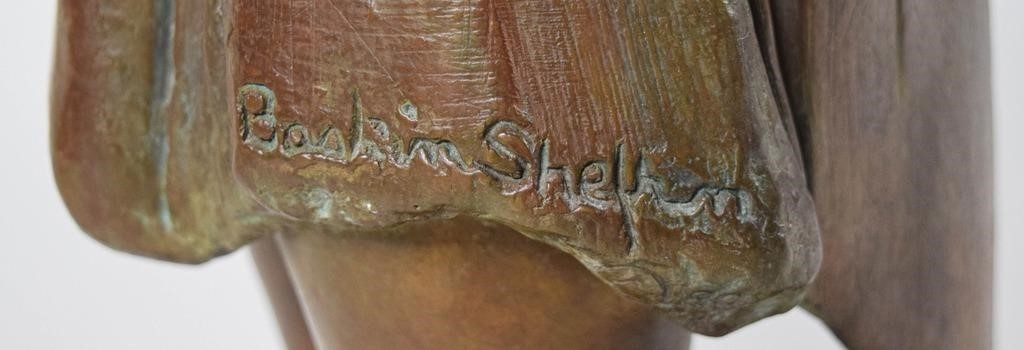 Artwork by Roberta Baskin Shefrin, Roberta Baskin Shefrin Patinated Bronze Nude, Made of bronze