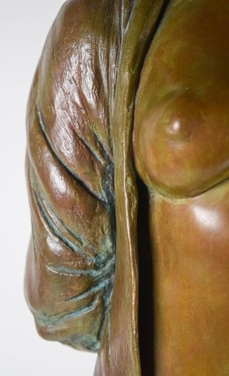 Artwork by Roberta Baskin Shefrin, Roberta Baskin Shefrin Patinated Bronze Nude, Made of bronze