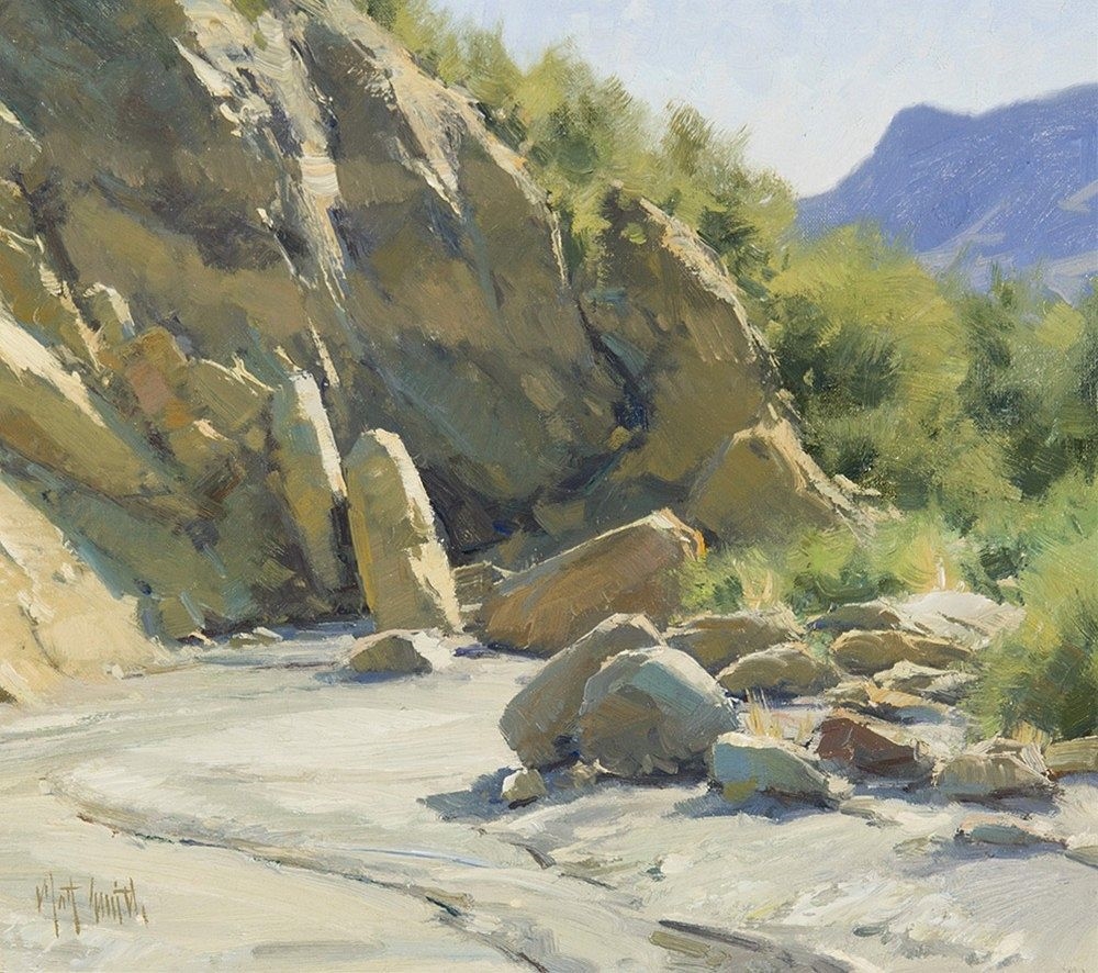 Artwork by Matt Read Smith, Little Bend at Big Bend, Made of Oil on board