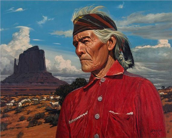 Indian portrait - Robert Rishell