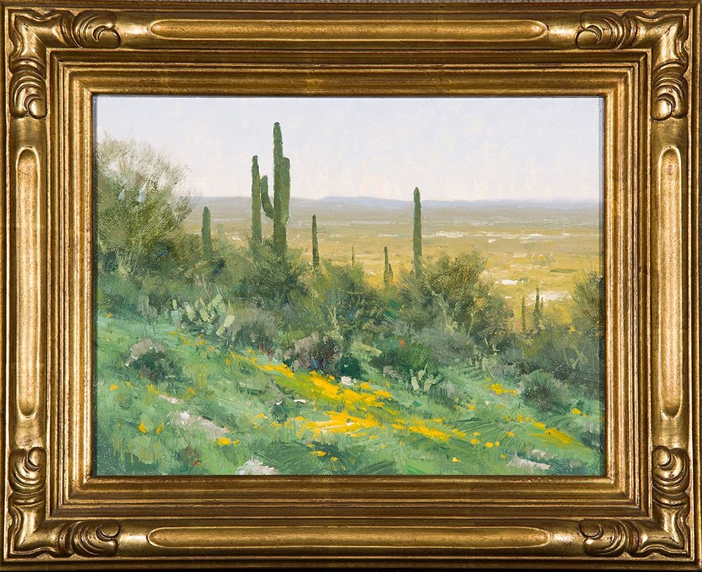 Artwork by Matt Read Smith, Spring in the Foothills, Made of Oil on board