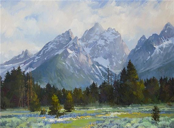 Donald Ricks | The Cathedral Group in the Tetons | MutualArt