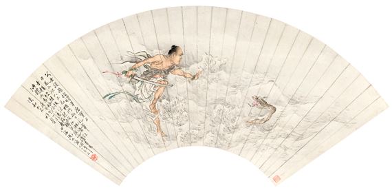 Zhou Chu Killing a Dragon by Shen Xinhai, 1930