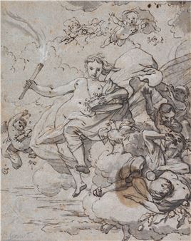 Allegorical depiction of the Roman goddess Abundantia - Barendt Graat