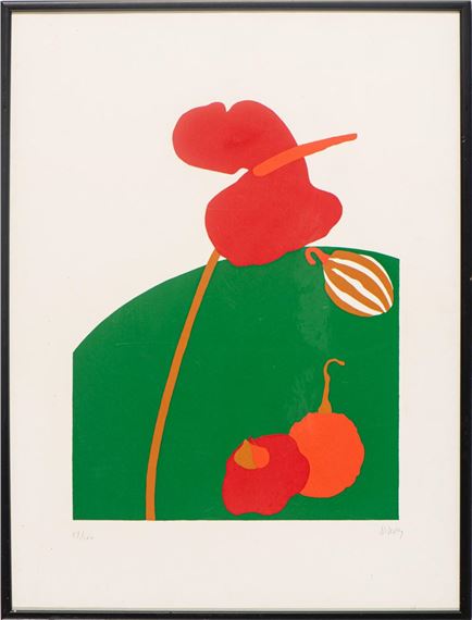 Antúrio e frutos - Nikias Skapinakis