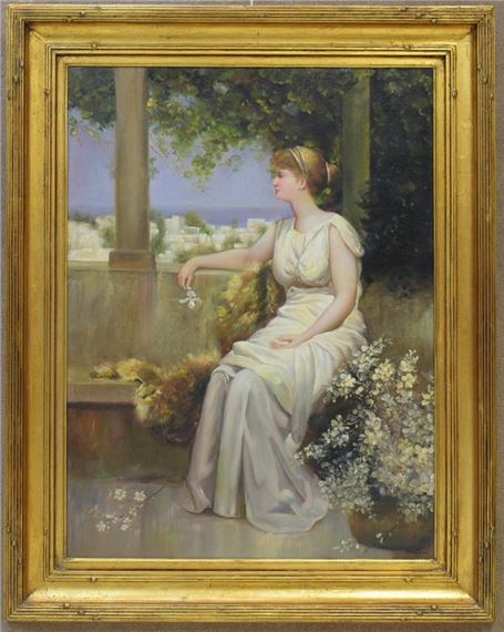 R. Wilson | Woman seated at Veranda. | MutualArt