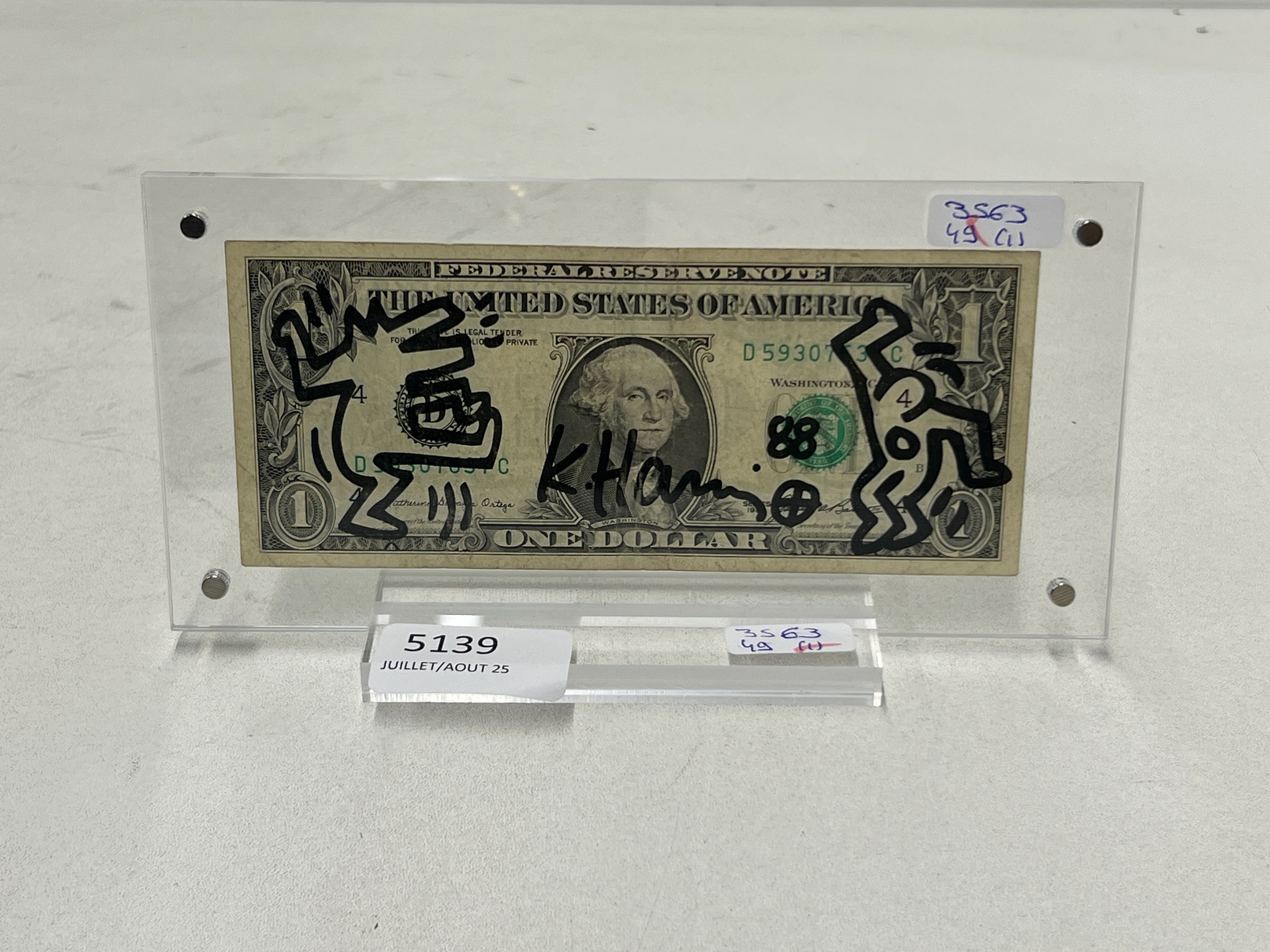 Keith Haring | Billet de 1 dollar | MutualArt