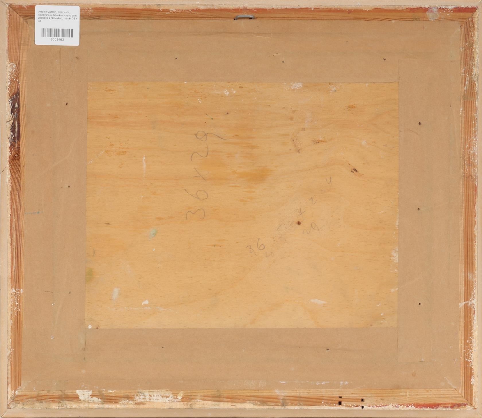 Artwork by Antonín Viktorín, První sníh, Made of oil on plywood