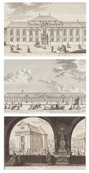 Prospect des Hoch-Gräfflichen Schönbornischen Somer-Palais, hinter der Alster Gassen - Salomon Kleiner