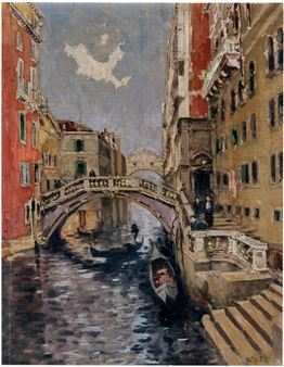 Venedig, Ponte dei Sospiri - Alfred Edler von Pflügl
