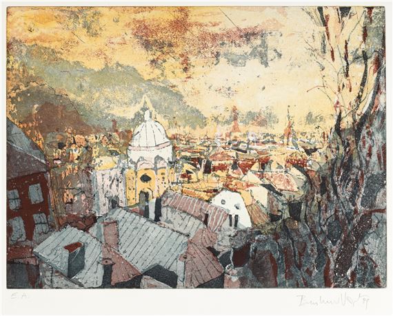 Blick auf Salzburg - Bernhard Vogel