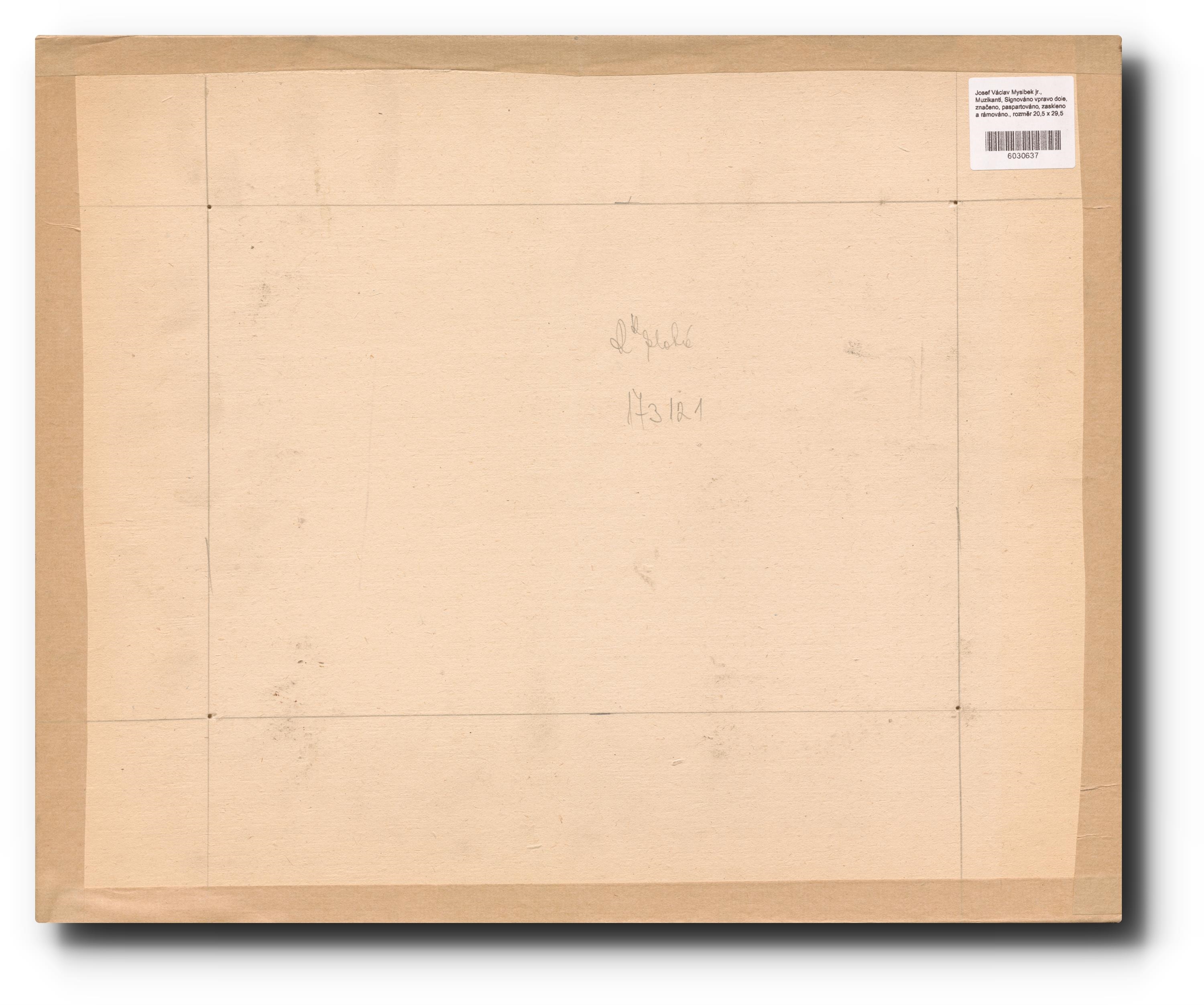 Artwork by Josef Václav Myslbek, Muzikanti, Made of drawing