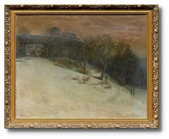 Hradby v zimě - Josef J. Jaschke