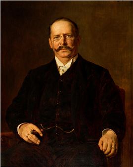Portrait des Hamburger Reeders Albert Ballin - Heinrich von Angeli