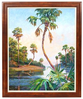 Everglades Landscape Painting - James Hutchinson
