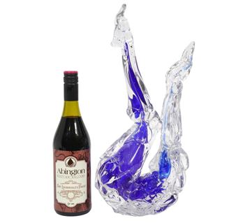 Cobalt Centinel Glass Sculpture - Martin Blank