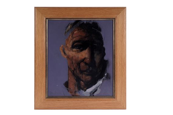 John Boyd | John Boyd - Self Portrait, side eye | oil | MutualArt