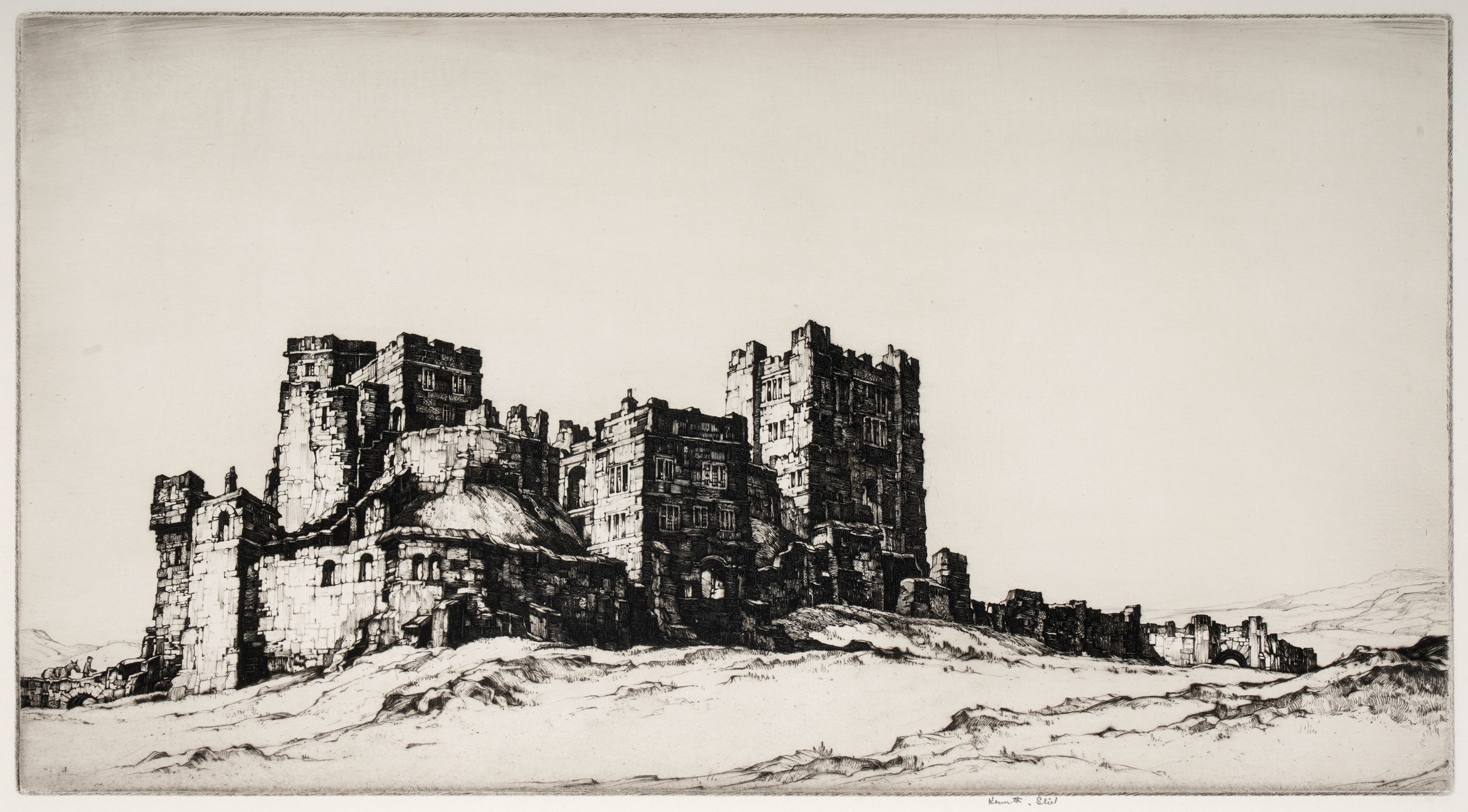 Kenneth Steel | Kenneth Steel - The Castle | etching | MutualArt